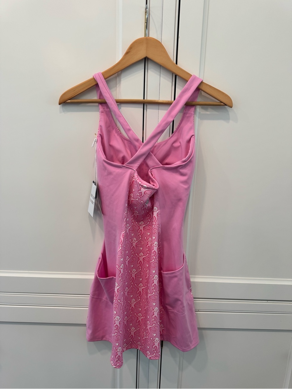 Roller Rabbit Pink Mini Dress with Playful Monkey Print - Picture 6 of 7